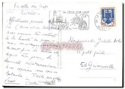 La Colle-sur-Loup — Widok na Rivierę Śródziemnomorską — Wydawnictwo AMQ — Rewers