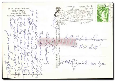 Saint-Paul - Widok na miasto - Wydawnictwo S.E.P.T. - NICE — Rewers
