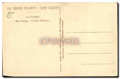 La Turbie — Romeinse toren — Editeurs d'Art YVON — Achterkant