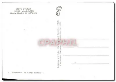 Vallauris — Igreja e artesanato cerâmico — Edições S.E.P.T. - J.S. Bricard Corbella — Verso