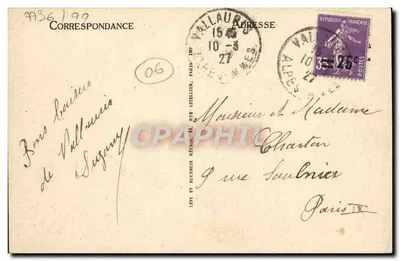 Vallauris — Plac Paul Isnard — LL — Rewers