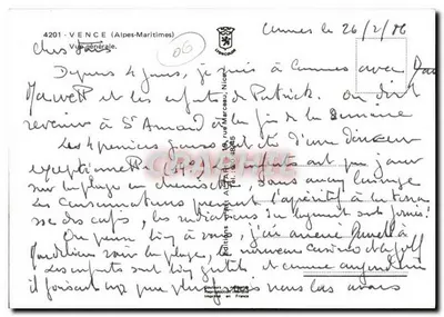Cannes — Widok ogólny — Wydawnictwo Léoncœur, nr 4201 — Rewers