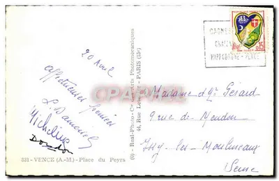 Place du Peyra — Vence — Wydawca Cap — Rewers