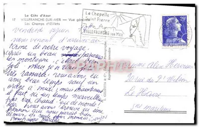 Villefranche-sur-Mer — Ogólny widok — Święty Piotr — Wydawca L. GILLETTA & Cie — Rewers
