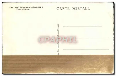 Villefranche-sur-Mer — Velho Sintral — Imp. & Cie. Dornach — Verso