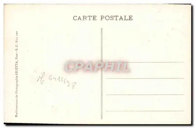Villefranche - De Oever en de Vloot - Omgeving van Nizza - Uitgever Giletta, Nizza — Achterkant