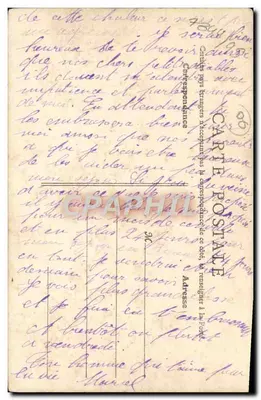 Villefranche - De Haven — oorlogsschip en boten — L. Kleidman, Nizza — Achterkant