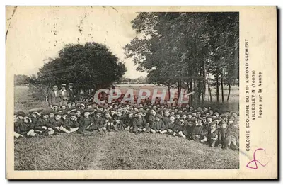 Colônia escolar do XIIº arrondissement — Villeblevin (Yonne) — Descanso na Vanne