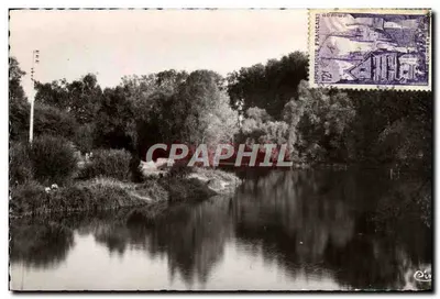 Bilhete postal moderno Appoigny Bordas do Rio Yonne