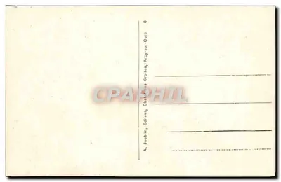 Grutas de Arcy-sur-Cure (Yonne) — Sala da Carneira — Editor A. Joublin — Verso