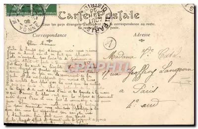 Arcy-sur-Cure — Entrada da Gruta das Fadas — ND Prof — Verso