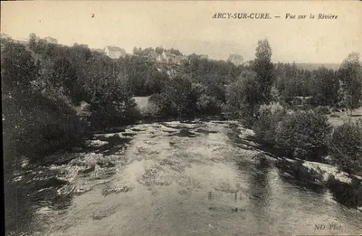 Arcy-sur-Cure — Vista sobre o Rio — ND Phot.