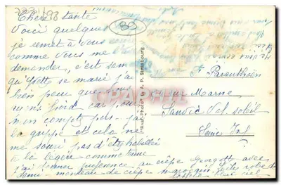 Auxerre — Widok z Avon — Wydawca Michaud, nr 210 — Rewers