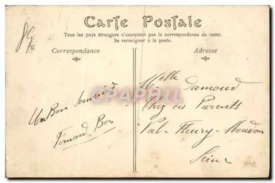 Auxerre — Katedra, widok z mostu Paul-Bert — wydawca Touloui — Rewers