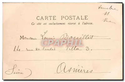 Auxerre — Kade en Kerk van Sint-Germain — B.P., Parijs — Achterkant