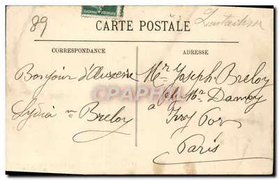 Auxerre — De brug Paul-Bert en de kades — LL. n° 91 — Achterkant