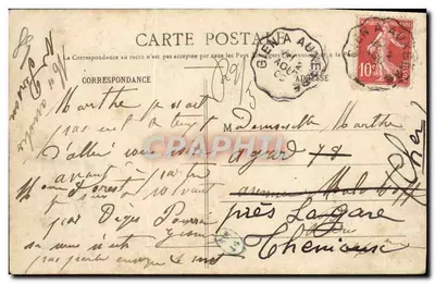 Auxerre — Wieża zegarowa — Paul Boulvia, wydawca, nr 1 — Rewers