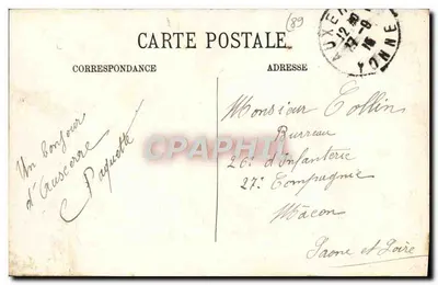 Auxerre — O Ponte do Caminho de Ferro — LL. — Verso