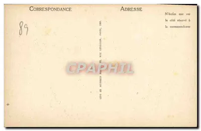 Auxerre — Antiga Abadia de São Germain, Trânsito Norte — L.L. — Verso
