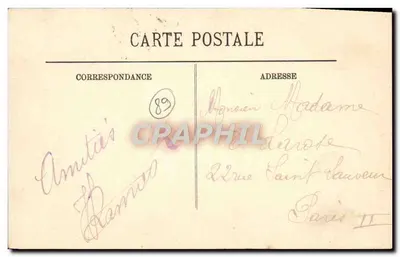 Auxerre — Ruiny Starej Kaplicy N.-D. des Vertus — L.L. — Rewers
