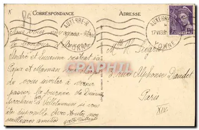 Auxerre — A Catedral — LL. — Verso