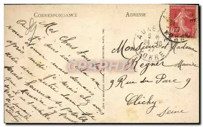 Auxerre - Monumento aos Mortos pela Pátria - LL. - n°116 — Verso