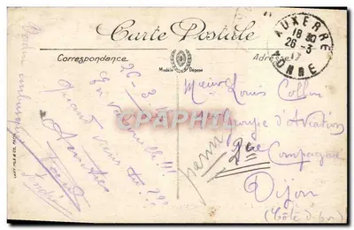 Auxerre — Katedra Świętego Germain widziana z mostu Paul-Bert — LL. n°85 — Rewers