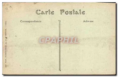 Auxerre — O Pont-Neuf, a Catedral e a Igreja de São Germain — Verso