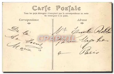Auxerre — Widok panoramiczny z kościoła św. Piotra w kierunku zachodu — wydawnictwo Toulout — Rewers