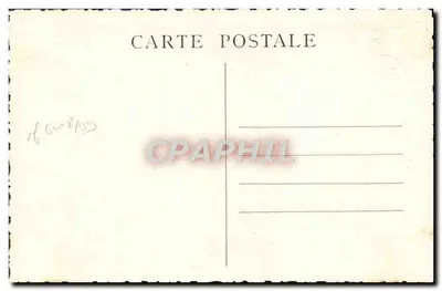 Catedral de AUXERRE — Ángel de la Apocalipsis (Afresco siglo XII) — Cliché Dr. Loison - Edición Staub — Reverso