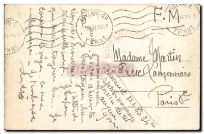 Auxerre — Widok na Yonne — Strona południowa — Trottier & Cie — Rewers