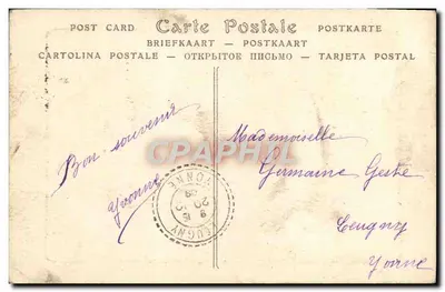 Auzerre - Vista sobre a Yonne — Héliografia N. D. - n° 105 — Verso