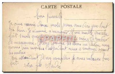Auxerre — Katedra, widok z Przystani — C. Dameulie wyd. — Rewers