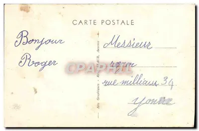 Auxerre — Szkoła św. Józefa — Jej Betlejem 1934 — Rewers