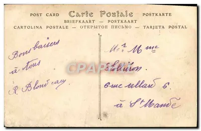 AUXERRE, Le Marché — éditeur Toulour, éditeur Auxerre — Verso