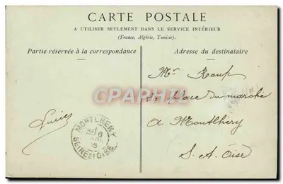 AUXERRE — Statua J.-J. Fourrier — TOULOT, Wydawca — Auxerre — Rewers