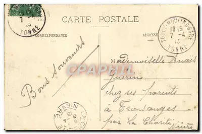 Auxerre — Budynek 3. Batalionu — Cliché R. D., wyd. Toulot, Auxerre — Rewers