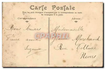 Auxerre — Nouvelle École de Garçons de la Rue du Pont — éditeur Toulot — Verso
