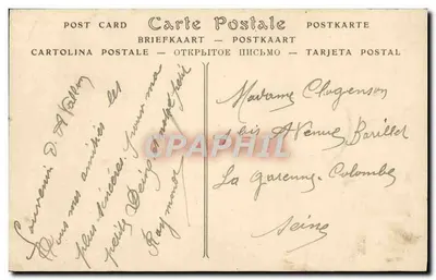 Ogólny widok miasta Cousin-le-Pont — wydawca — Rewers