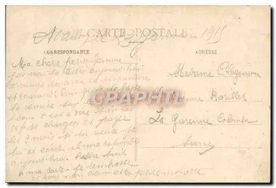 Avallon - Praça Vauban — editor Pothain, n° 18 — Verso