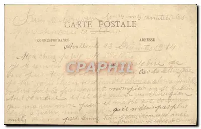 Avallon - Pittoreski kąt w Cousin-Laroche - Widok z Alleux — Rewers