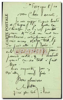 Avallon — Le Ru de Marrault — Editt. H. Couron, Avallon — Verso