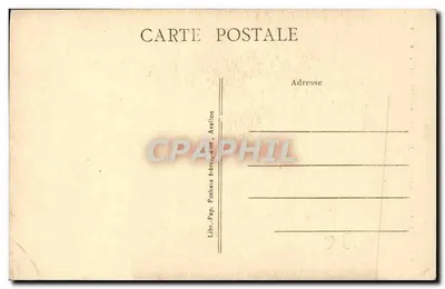 Vale do Cousin - Avallon — Vista entre os dois Faubourgs — Librairie Pothain Frères, editor, Avallon — Verso