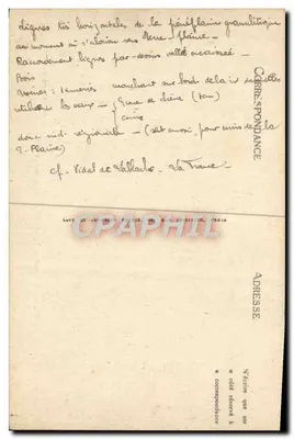 Avallon - Cousin-le-Pont - Widok na tany — Rewers