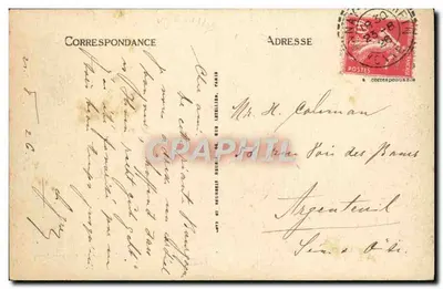 Avallon — Widok z Morlande — Wydawnictwo Galerii Modernych — Rewers