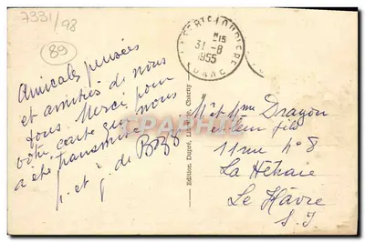 Charny (Yonne) — Most nad Ouanne — Wydawnictwo Dupré — Rewers