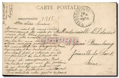 Vale da Cure - Castelo de Chastellux e o Viaduto — Editor não visível, n° 14 — Verso