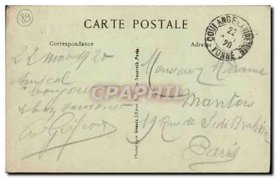 Coulange-la-Vineuse — Velha Casa — Edit. Mouton — Verso