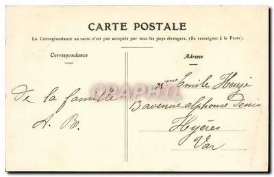 Dixmont — Entrada da estrada de Villeneuve-s-Yonne — Coleção P. R. - S. — Verso