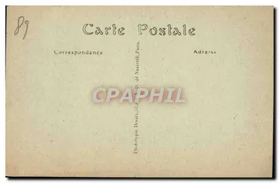 Druyes (Yonne) — Widok ogólny — Phototypie Desata, 53, rue de Nazareth, Paris — Rewers